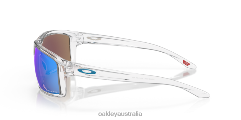 Gibston Prizm Sapphire Lenses, Polished Clear Frame Oakley2ZJX384