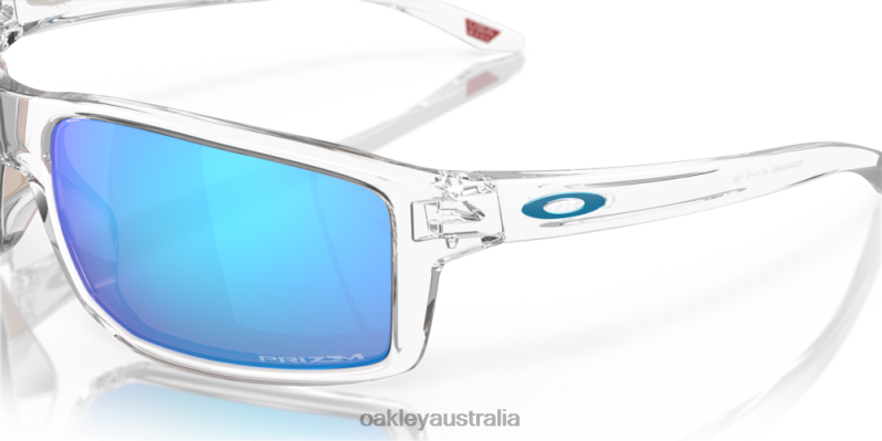 Gibston Prizm Sapphire Lenses, Polished Clear Frame Oakley2ZJX384