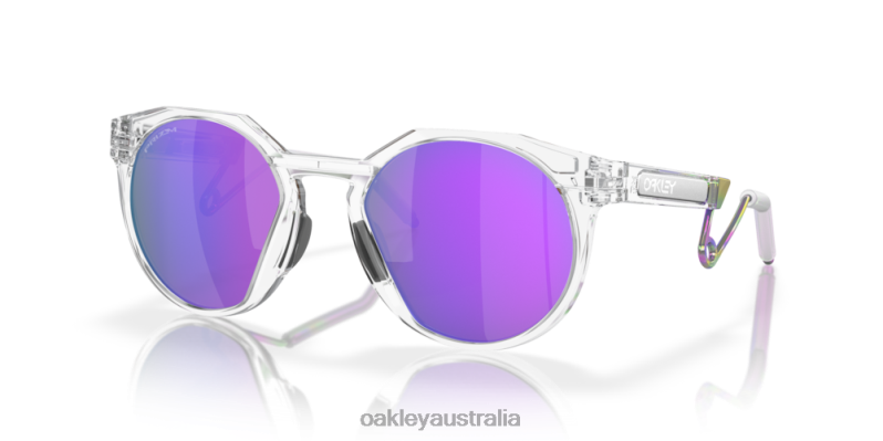 HSTN Metal Prizm Violet Lenses, Matte Clear Frame Oakley2ZJX880