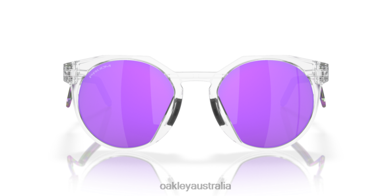 HSTN Metal Prizm Violet Lenses, Matte Clear Frame Oakley2ZJX880