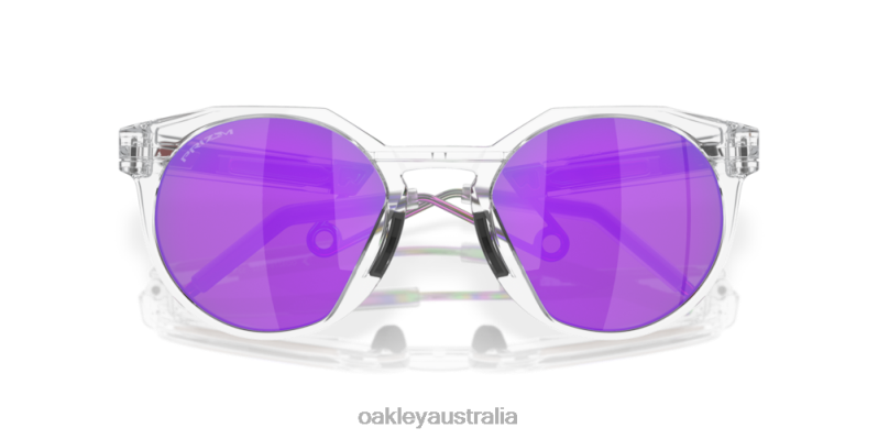 HSTN Metal Prizm Violet Lenses, Matte Clear Frame Oakley2ZJX880