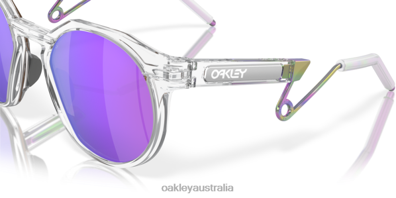 HSTN Metal Prizm Violet Lenses, Matte Clear Frame Oakley2ZJX880