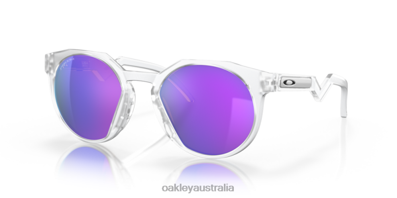 HSTN Prizm Violet Lenses, Matte Clear Frame Oakley2ZJX1002