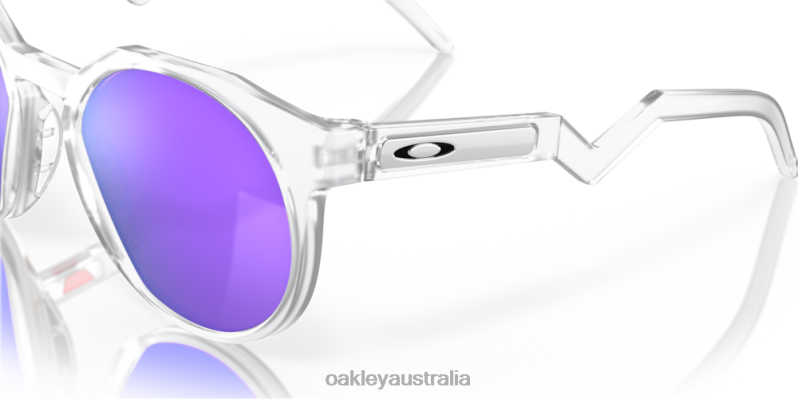 HSTN Prizm Violet Lenses, Matte Clear Frame Oakley2ZJX1002