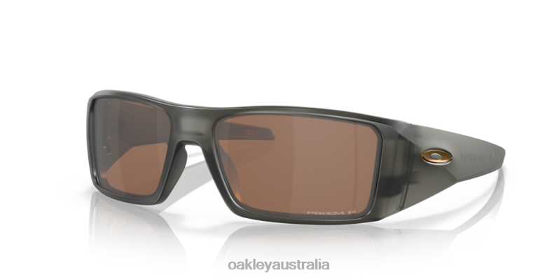 Heliostat Prizm Tungsten Polarized Lenses, Matte Grey Smoke Frame Oakley2ZJX757