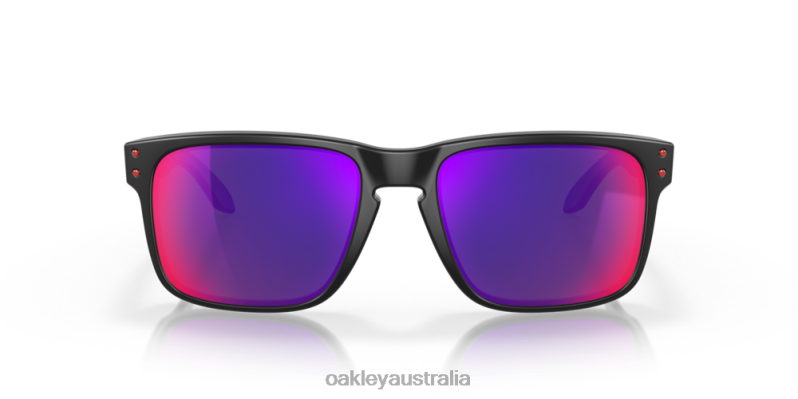 Holbrook Positive Red Iridium Lenses, Matte Black Frame Oakley2ZJX49