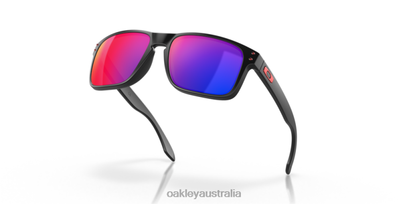 Holbrook Positive Red Iridium Lenses, Matte Black Frame Oakley2ZJX49