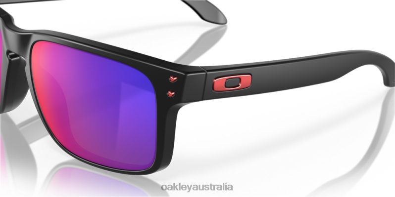 Holbrook Positive Red Iridium Lenses, Matte Black Frame Oakley2ZJX49