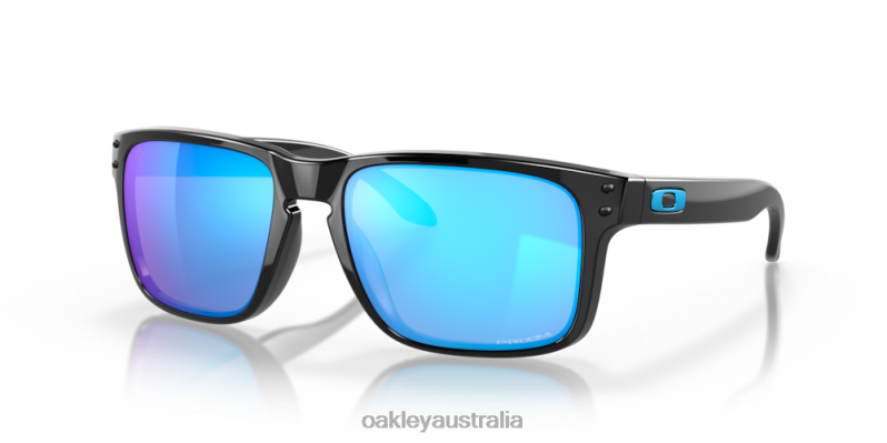 Holbrook Prizm Sapphire Lenses, Polished Black Frame Oakley2ZJX62