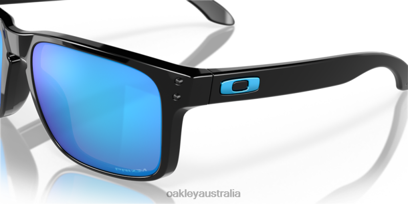 Holbrook Prizm Sapphire Lenses, Polished Black Frame Oakley2ZJX62