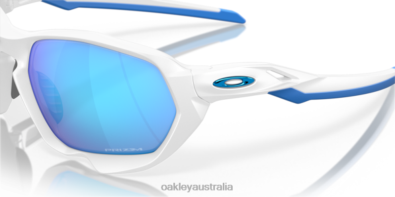 Plazma Prizm Sapphire Lenses, Matte White Frame Oakley2ZJX265