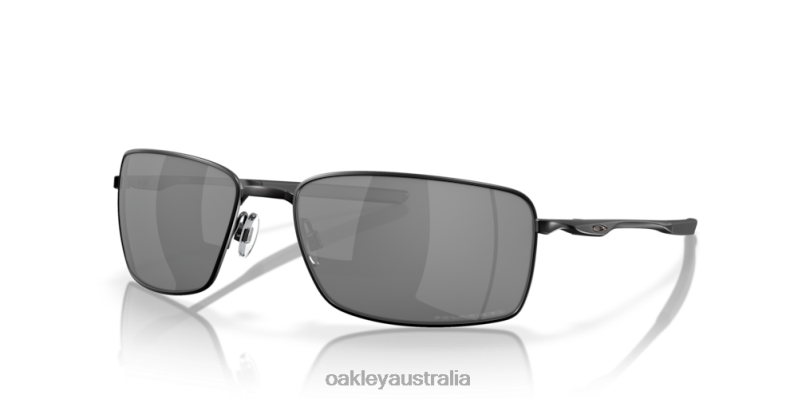 Square Wire Black Iridium Polarized Lenses, Matte Black Frame Oakley2ZJX496