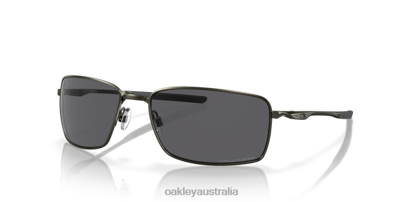 Square Wire Grey Polarized Lenses, Carbon Frame Oakley2ZJX495