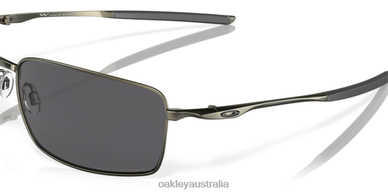 Square Wire Grey Polarized Lenses, Carbon Frame Oakley2ZJX495