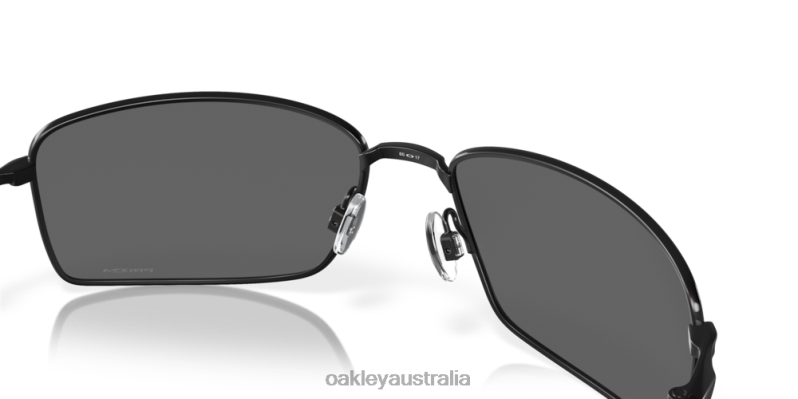 Square Wire Prizm Black Lenses, Polished Black Frame Oakley2ZJX497