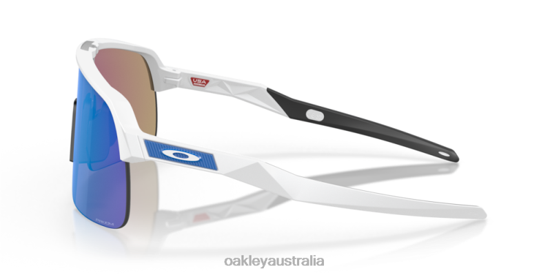 Sutro Lite Prizm Sapphire Lenses, Matte White Frame Oakley2ZJX229