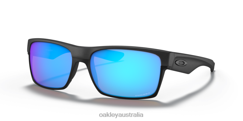 TwoFace (Low Bridge Fit) Prizm Sapphire Lenses, Steel Frame Oakley2ZJX848