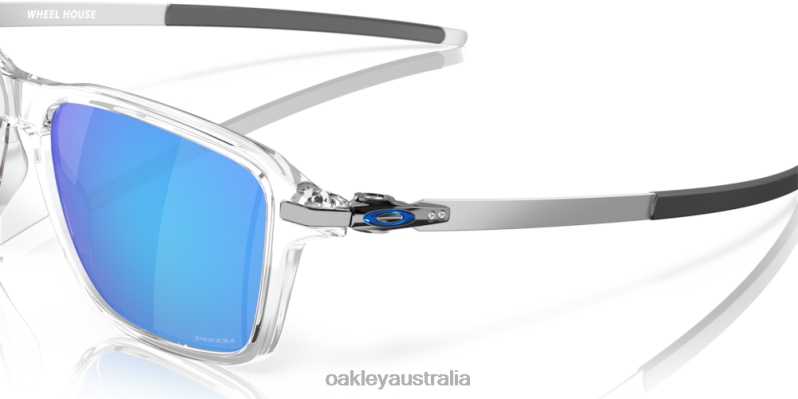 Wheel House Prizm Sapphire Lenses, Polished Clear Frame Oakley2ZJX1037