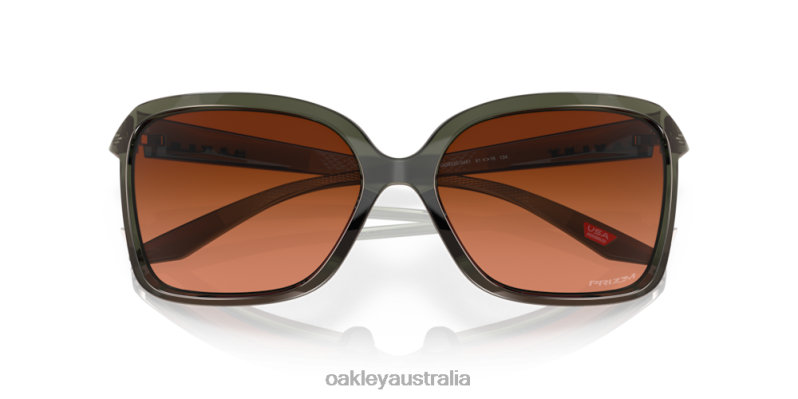 Wildrye Prizm Brown Gradient Lenses, Olive Ink Frame Oakley2ZJX291