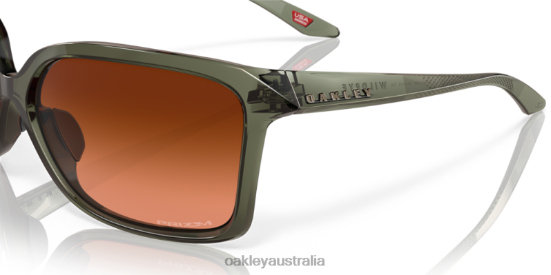 Wildrye Prizm Brown Gradient Lenses, Olive Ink Frame Oakley2ZJX291