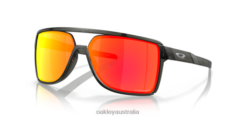 Castel Prizm Ruby Lenses, Matte Grey Smoke Frame Oakley2ZJX210