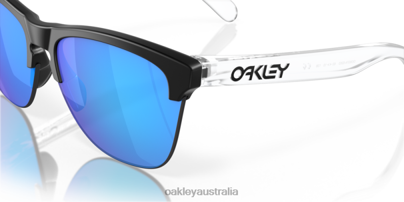 Frogskins Lite Prizm Sapphire Lenses, Matte Black Frame Oakley2ZJX213