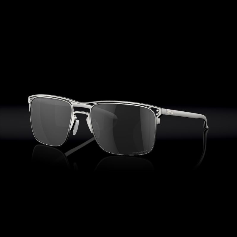 Holbrook TI Prizm Black Lenses, Satin Chrome Frame Oakley2ZJX45