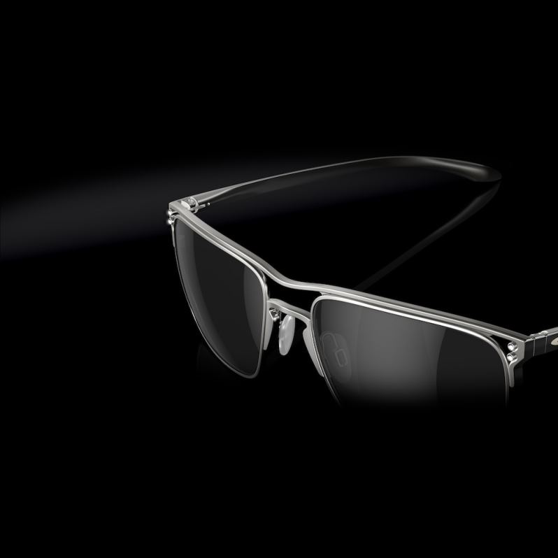 Holbrook TI Prizm Black Lenses, Satin Chrome Frame Oakley2ZJX45