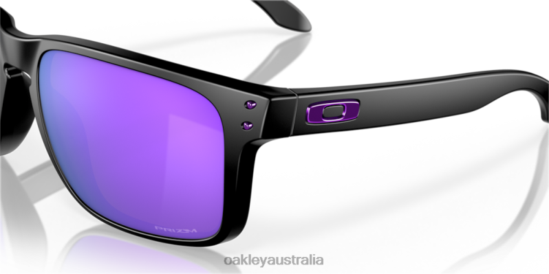 Holbrook XL Prizm Violet Lenses, Matte Black Frame Oakley2ZJX10