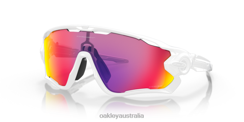 Jawbreaker Prizm Road Lenses, Polished White Frame Oakley2ZJX406