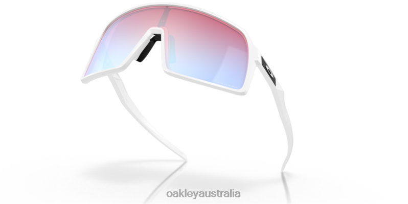 Sutro Prizm Snow Sapphire Lenses, Polished White Frame Oakley2ZJX86