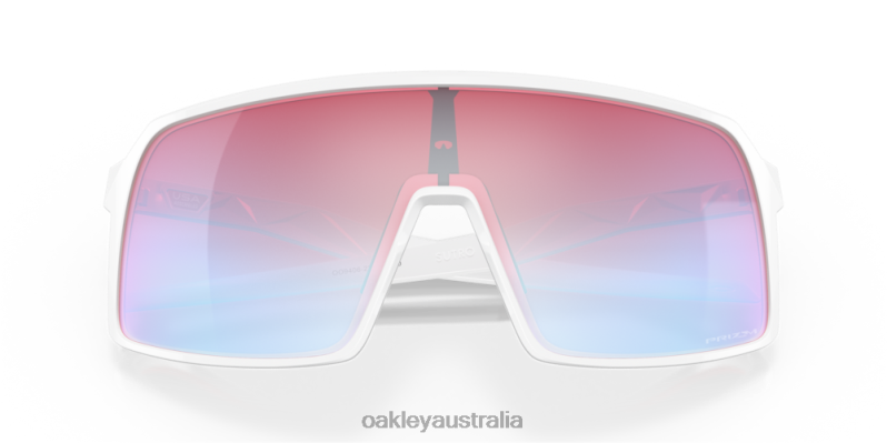 Sutro Prizm Snow Sapphire Lenses, Polished White Frame Oakley2ZJX86