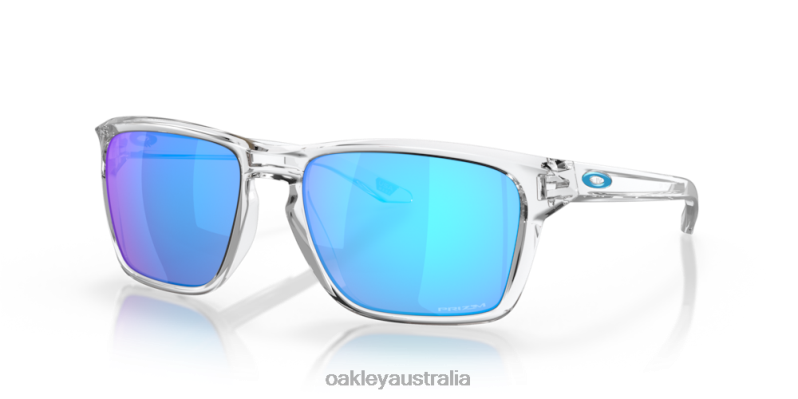 Sylas Prizm Sapphire Lenses, Polished Clear Frame Oakley2ZJX326