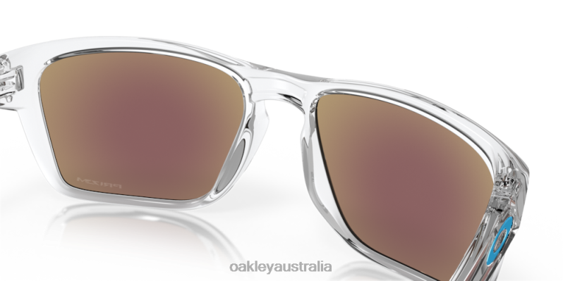 Sylas Prizm Sapphire Lenses, Polished Clear Frame Oakley2ZJX326