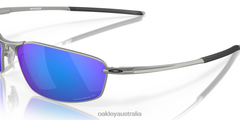 Whisker Prizm Sapphire Polarized Lenses, Satin Chrome Frame Oakley2ZJX365