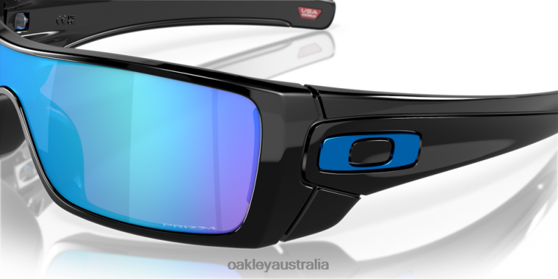 Batwolf Prizm Sapphire Lenses, Polished Black Frame Oakley2ZJX492