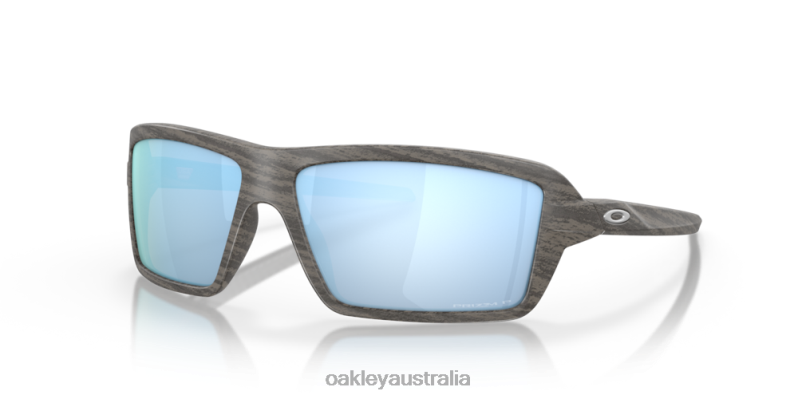 Cables Prizm Deep Water Polarized Lenses, Woodgrain Frame Oakley2ZJX670