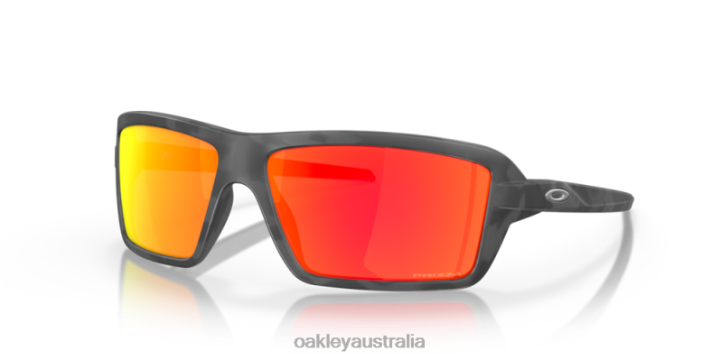 Cables Prizm Ruby Lenses, Black Camo Frame Oakley2ZJX668