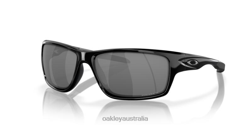 Canteen Black Iridium Polarized Lenses, Polished Black Frame Oakley2ZJX744