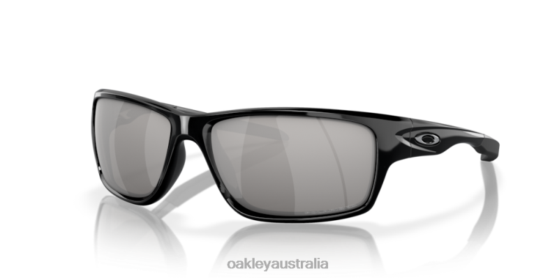 Canteen Chrome Iridium Polarized Lenses, Polished Black Frame Oakley2ZJX747