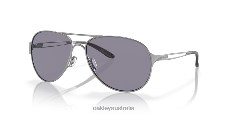 Caveat Grey Lenses, Polished Chrome Frame Oakley2ZJX507