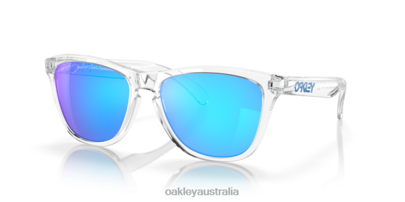 Frogskins Prizm Sapphire Lenses, Crystal Clear Frame Oakley2ZJX110