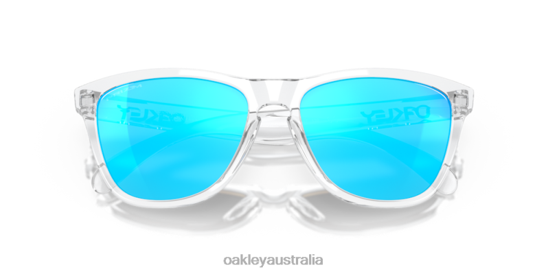 Frogskins Prizm Sapphire Lenses, Crystal Clear Frame Oakley2ZJX110