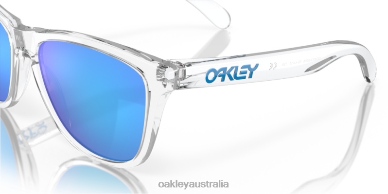 Frogskins Prizm Sapphire Lenses, Crystal Clear Frame Oakley2ZJX110