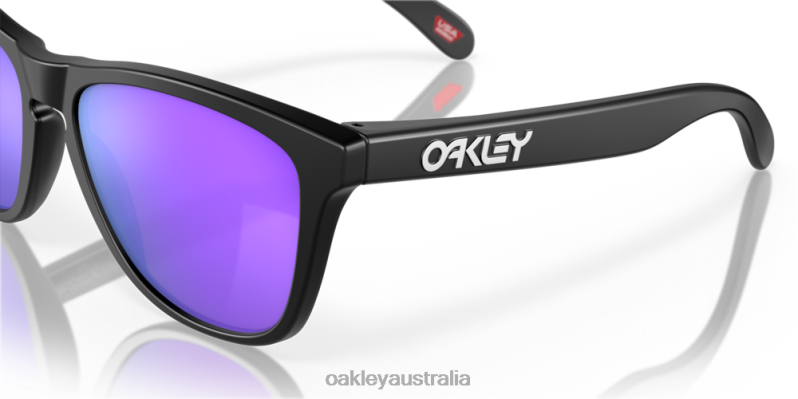 Frogskins Prizm Violet Lenses, Matte Black Frame Oakley2ZJX113