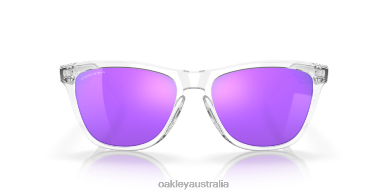 Frogskins Prizm Violet Lenses, Polished Clear Frame Oakley2ZJX114