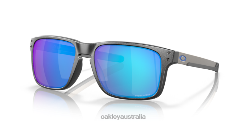 Holbrook Mix Prizm Sapphire Polarized Lenses, Steel Frame Oakley2ZJX163