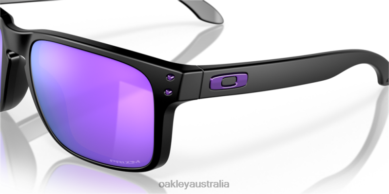 Holbrook Prizm Violet Lenses, Matte Black Frame Oakley2ZJX68