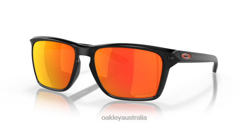 Sylas Prizm Ruby Polarized Lenses, Black Ink Frame Oakley2ZJX327