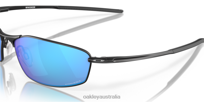 Whisker Prizm Sapphire Lenses, Satin Black Frame Oakley2ZJX370